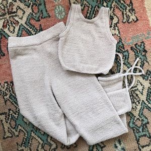 NWT P’tula Plush Set in Latte